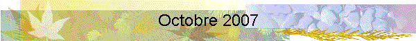 Octobre 2007